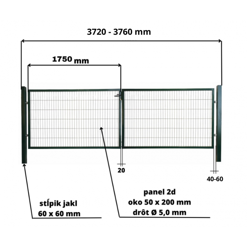 Brána Standard 2D